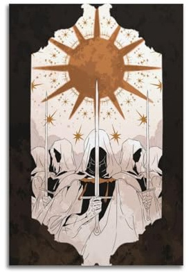 GDDNXXV Poster mit Elden-Ring, dekoratives Gemälde, Leinwand, Wandposter und Kunstdruck, modernes Familienschlafzimmer, Dekoration, Poster, 20 x 30 cm