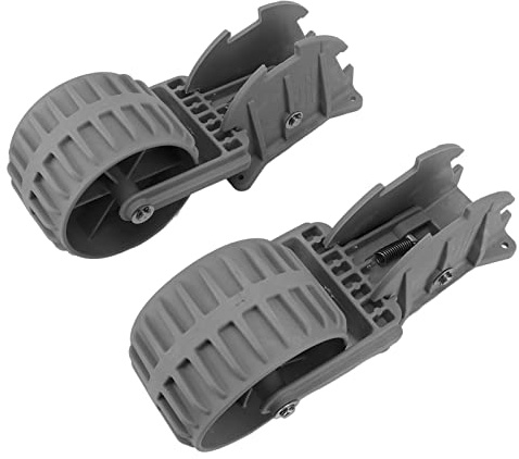 Tbest Schlauchboot-Räder, Schlauchboot-Startrad-Set, Robustes, Hochklappbares Nylon-Schlepprad für Einfache Montage auf Booten, Kajaks und Beibooten, 2-teiliges Set