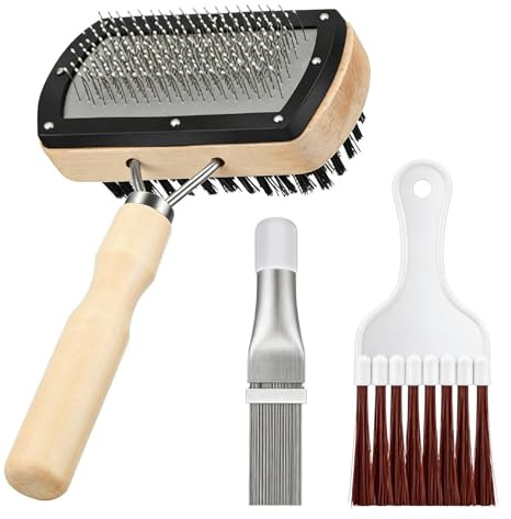 Bsbkoj Kit de nettoyage pour climatiseur - Poignée antidérapante pour outil de nettoyage AC - Brosse de nettoyage à lamelles de condensateur de climatisation - Pour appartement, cuisine louée