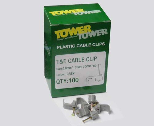 6.0mm Flat Twin & Earth Cable Clips