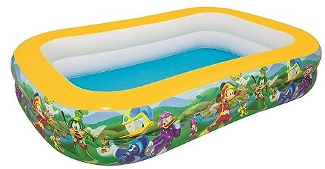 Bestway 91008 - Piscina Hinchable Infantil Mickey and the Roadster Racers Family 262x175x51 cm