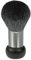 Fantasia Stand-Puderpinsel, Naturhaar, Höhe: 11 cm, Ø 4 cm, schwarz/silber