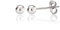 KEZEF Boucles d'oreilles à tige en argent sterling 925 pour femmes - Boucles d'oreilles à tige moyennes légères hypoallergéniques pour femmes | Boucles d'oreilles à boule de 8 mm