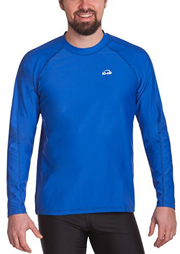 iQ-UV Herren UV-Schutz T-Shirt IQ 300 Watersport Long Sleeve, Dark-Blue, XXL (56)
