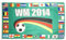 Flaggenfritze® Flagge WM 2014 Copa do Mundo Brasilien 32 Länder - 90 x 150 cm