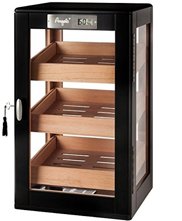 Lifestyle-Ambiente Humidorschrank Cabinet digital Polymerbefeuchter inkl Tastingbogen