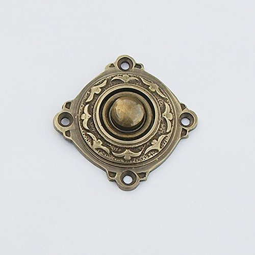 Klingel Jugendstil Messing antik #K20-A