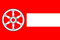 U24 Aufkleber Erfurt Flagge Fahne 30 x 20 cm Autoaufkleber Sticker