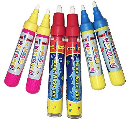 JAYSRIS Remplacement de l'eau magique stylo plume, ajouter de l'eau (6pcs) pour la magie doodle mat