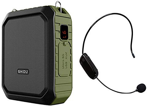 Amplificateur de voix sans fil Bluetooth 18 W étanche portable amplificateur de voix micro rechargeable pour salle de classe en extérieur