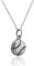 FashionJunkie4Life Sterling Silber Baseball Charm Anhänger Necklace, 45,7 cm Sterling Silver Kette, Softball Baseball