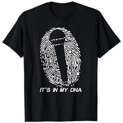 Singer Microphone - It's In My DNA Shirt Gift For Singers A T-Shirt