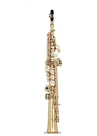 Proel GR SSP800 Grassi - Sax Sassofono Dritto Soprano SIb con Doppio Chiver in Ottone Laccato, Accessori Base