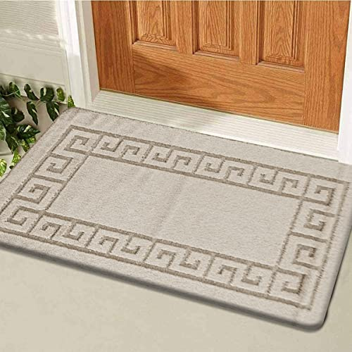 B&B Outside Door Mats - Heavy Duty Waterproof & Washable Non Slip Anti Fatigue Chair Mat Soft Floor Underlay Carpet Matting (50 x 80 cm, Beige 59)