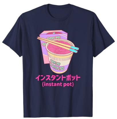 Noodles Shirt Soup Noodles Instant Pot Vaporwave Retro Style T-Shirt