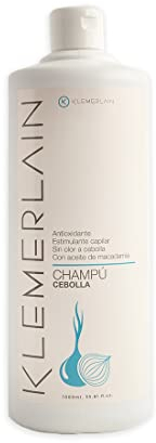 Klemerlain Shampoo mit Zwiebelextrakt (kein Zwiebelgeruch). Für alle Haartypen. Stärkendes Shampoo. Fett reduzieren. Vermeiden Sie den Sturz. Verleiht Volumen und Glanz - 1L