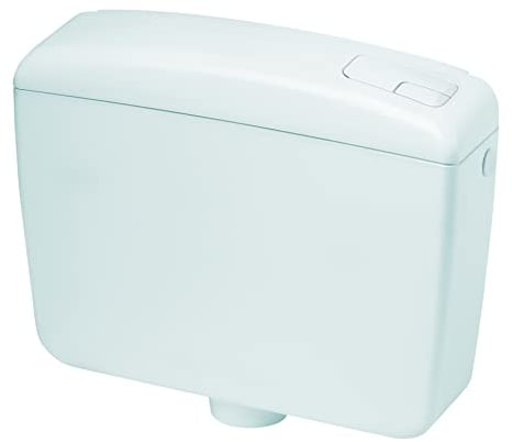 Negrari N1030S2AM Réservoir WC à 2 Touches, ABS, capacité 9 l, Blanc