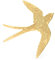 TOSSPER Broche D'hirondelle Golden Broche Acier Inoxydable Animal Broche Broche Décoration Bijoux pour Chemisier Chemisier Écharpe À Revers Châle