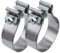 ROADFORMER 2.75 inch Exhaust Clamp 2 3/4' Narrow Band Muffler Clamp Stainless Steel for Exhaust Pipe and System Repair (2 Pack)