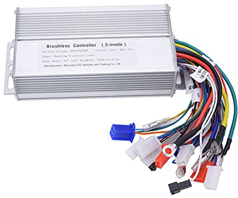 Motorregler, Hohe Effizienz für 48V 60V 64V Bürstenlos, E-Scooter Controller Kit für Elektroroller Enthusiasten, Profis und Stadtverkehr Nutzung