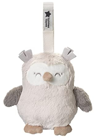Mini Peluche - TOMMEE TIPPEE - Ollie La Chouette - Aide au sommeil nomade - 6 sons - Rechargeable par USB - Lavable en machine