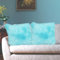 Bustlwor 2 Stück Künstlich Pelz Kuschelkissen, Kunstfell Kissen, Plüschkissen Kissenhülle mit Flauschig, für Sofa, Stuhl, Wohnzimmer (Blau, 45 x 45cm)…