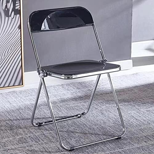 MINGYI Klappstuhl für Gelee, Küchenstuhl aus Acryl, Esszimmerstühle, zusammenklappbar, keine Montage erforderlich (1 Stück, transparent)