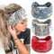 scicent Haarband Damen Breite Elastische Weiche 3 Pcs Sommer Boho Stirnband Print Haarschmuck Yoga Sport Haarband Mehrfarbig Dünn Stirnbänder, 16002