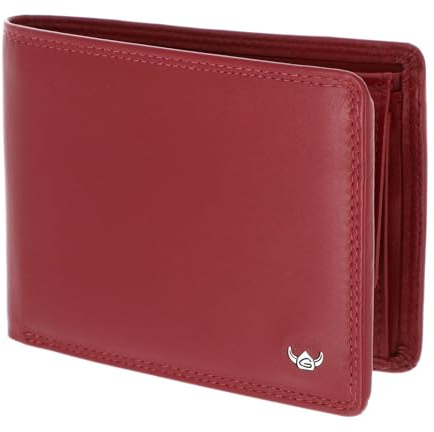 Golden Head Leder Geldbörse Polo RFID Protect Scheintasche 1453 Rot dunkelrot