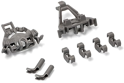 daniplus Klappstachelreihenlager, Korbablagen Lagerset passend für Bosch Siemens Geschirrspüler Unterkorb - 00428344, 428344