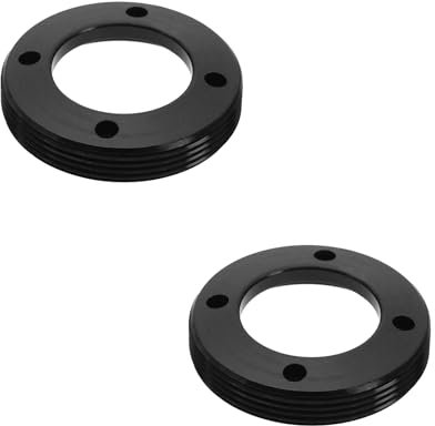 VGOL 2-teiliges Fahrrad-Kurbelarmschrauben-Set, Schwarze Aluminiumlegierung, M30, Seitenabdeckung, kompatibel mit SRAM Dub System, Kurbelarm-Montagekappe