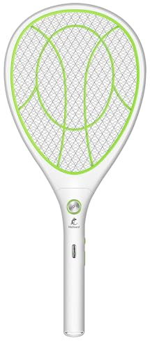 Walizard Raquette Anti Moustique Electrique Insectes:Tapetteà Mouche Electrique Tapette à Tue Mouche Interieur 3000V Puissante USB Rechargeable