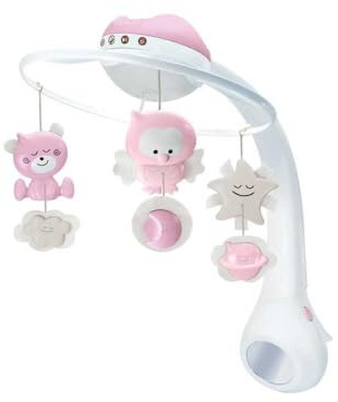 Giostrina musicale e proiettore - INFANTINO - Sweet Night 3 in 1 - Rosa