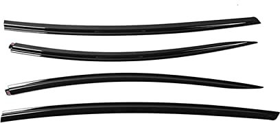 For Tesla For Model 3 Y Car Vent Deflector Side Window Deflector Ventshade Ventvisor Rain Guards Window Visors Rain Guard Wind Rain Deflector (Color : Black for 3)