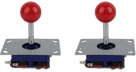 2-teiliger Joystick, einstellbarer Wettkampf-Joystick mit langem Griff, klassischer 2-, 4- und 8-Wege-Joystickball für Gaming-Schranktasten-Kit