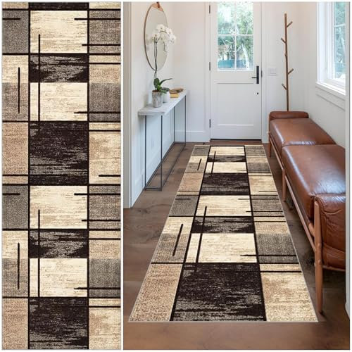 Wuzqju Tappeto per corridoio Antiscivolo Tappeto Runner Lungo Tappeti da Cucina Lavabile Tappeti Runner Passatoia per Corridoio Ufficio Entrata Casa Cucina da Camera da Letto Lavanderia 50 x 80 cm