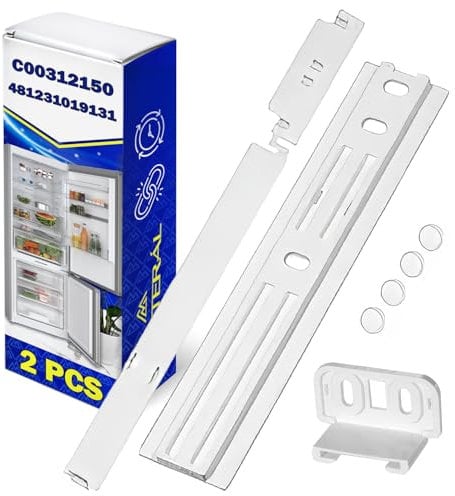 8 Set Integrated Fridge Freezer Door Sliders with Original Code C00312150 for Indesit for Ariston 481231019131 484000000857 for Whirlpool - Warranty 10 Years - MONTERAL