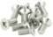 M6 (6mm x 16mm Incl Head) Pozi Countersunk Machine Screws - BZP (Pack of 20)