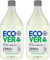 Ecover ZERO Lavavajillas - Lavavajillas a mano con ingredientes biodegradables a base de plantas, contiene 0% de fragancia y 0% de colorante, hipoalergénico y vegano - 450 ml (Paquete de 2)