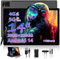 WOREGOO Tablette 14 Pouces Android 14 Tablette Tactile 5G WiFi et 4G LTE, 36Go RAM + 256Go ROM(1To Extensible), Octa-Core/Ecran 14 FHD 2K/13MP/11580mAh/GPS/Tablette avec étui et Stylet,Noir