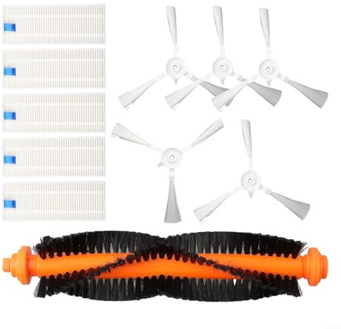 Kit de filtres latéraux pour Rowenta pour X-Plorer Series 20 40 45 50 RR6875 RR7275 RR8227( 1 brosse principale et 10 brosses latérales et 5 filtres)