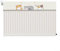 Stylish Cat Pattern Radiator Shield Protects Against Dust While Allowing Heat to Escape (80cm)