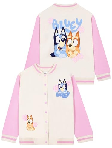 BlueY Giubbotto Bomber, Giacca College A Maniche Lunghe, Giacca Carina Per Bambine Per L’Estate I L’Inverno, Rosa 9-10 Ans