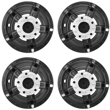 Fdit Cart Wheel Hub Hub Cap, 4pcs Universal 10 Zoll ABS -Hub -Hub, Schutz und Stilvoller Deckungsersatz für E Z Go und Carts Modelle