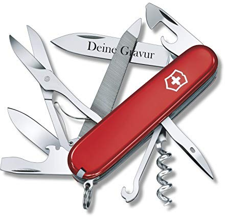 Victorinox® MOUNTAINEER 1.3743 - Multitool mit 18 Funktionen, Edelstahl/ABS Cellidor, Rot