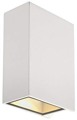 SLV 232441 Quad Xl 2 Wandanbauleuchte, 2x 3,2 W 3000 K, Up-Down, 8,6 W, Weiß, 10.19 x 5.3 x 15 cm