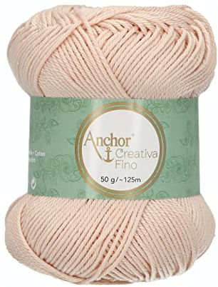 Anchor 4620004-00363 Crochet Yarn, 100% Cotton, 363, Thickness 4, 125 m, 53 g
