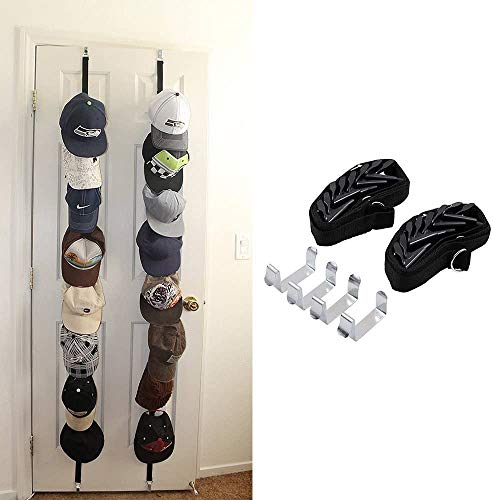 Wommty CapRack Kappenhalter/Ballcap Hut Rack Aufbewahrung/Baseball Cap Halterung/Handtasche Rack Organizer mit 16 (2 x 8) Haken