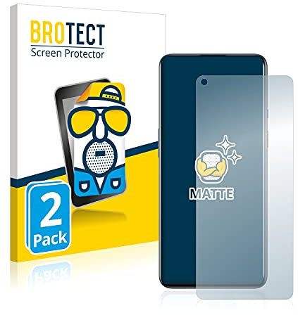 BROTECT Schutzfolie für OnePlus 9 | 2 Stück Entspiegelnder Displayschutz Made in Germany Matte Displayschutz-Folie Anti-Reflex Anti-Fingerprint Einfache Montage