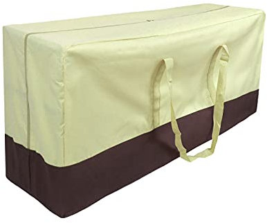 NIUXICH Oxford-Tasche für Gartenmöbel, staubdicht, Aufbewahrungstasche für Kissen, Organizer für draußen, Terrasse, Sitzpolster